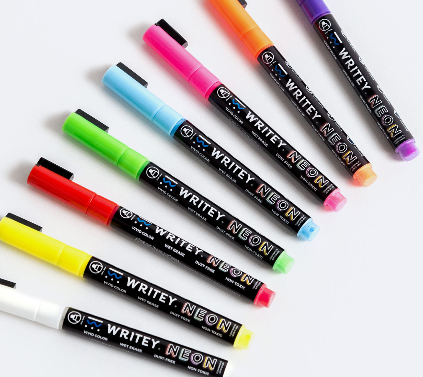Extra Fine Tip Liquid Chalk Markers (30 Pack 1mm) Pastel + Neon Chalk Pens - Erasable Dry Erase Marker for Chalkboard, Blackboards, Window, Bistro
